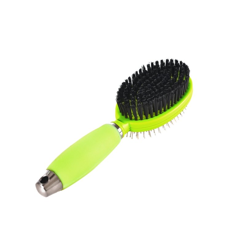 Fellpflegebürste 2 in 1, oval