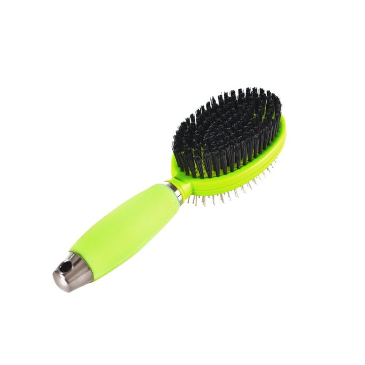 Fellpflegebürste 2 in 1, oval