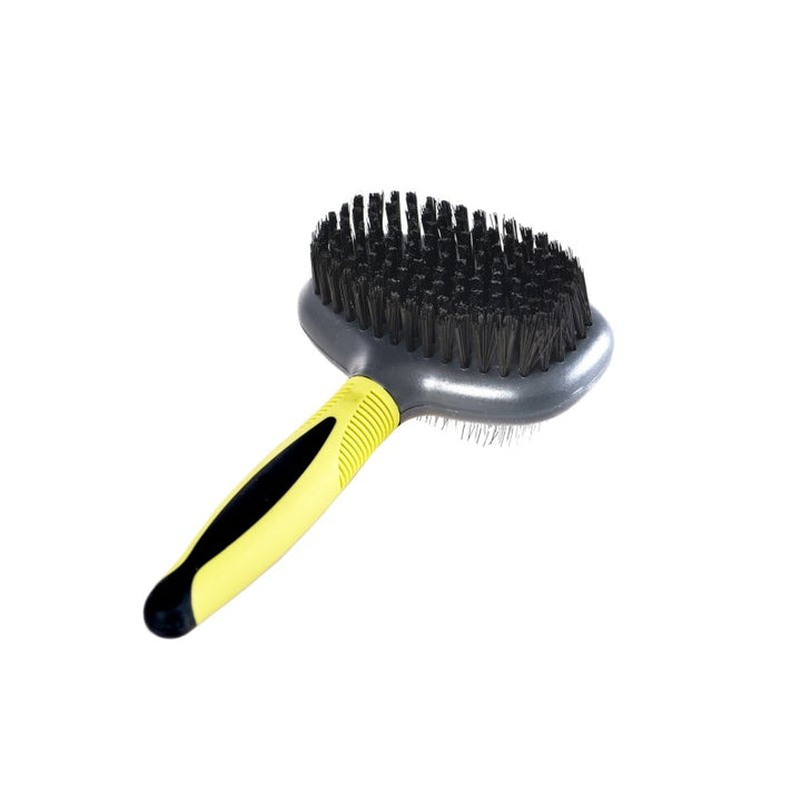 Fellpflegebürste 2 in 1, quer