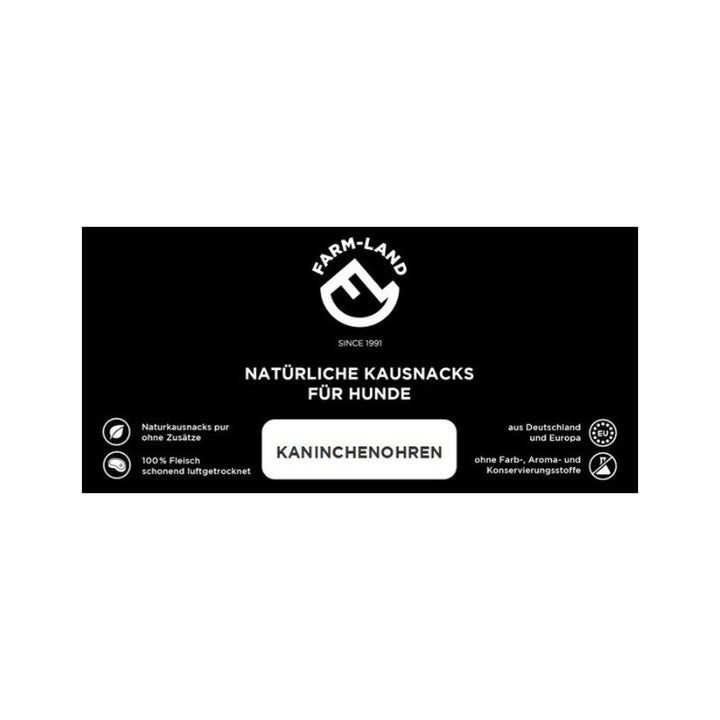 Hundesnack Kaninchenohren