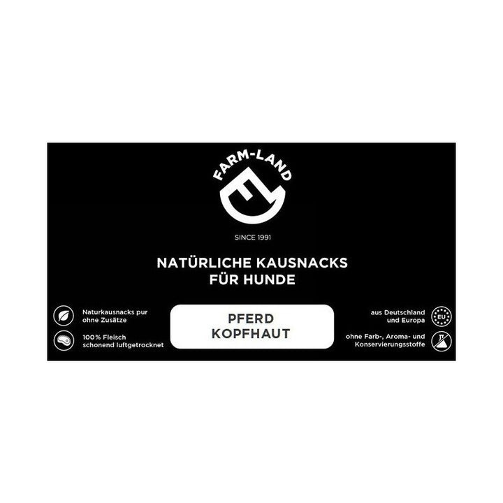 Hundesnack Pferde-Kopfhaut 200g
