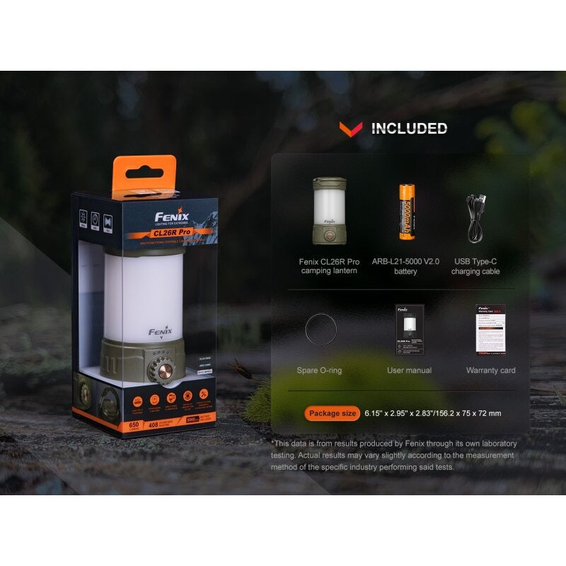 Fenix CL26R Pro LED Campingleuchte mit USB Anschluss