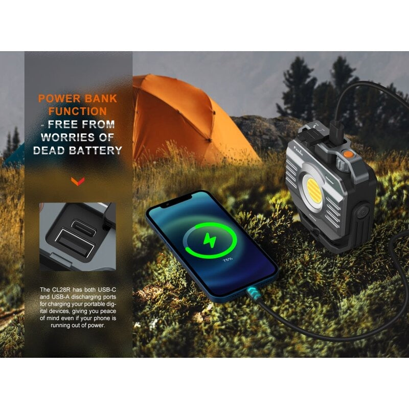 Fenix CL28R LED Industrieleuchte & Campingleuchte mit USB Anschluss