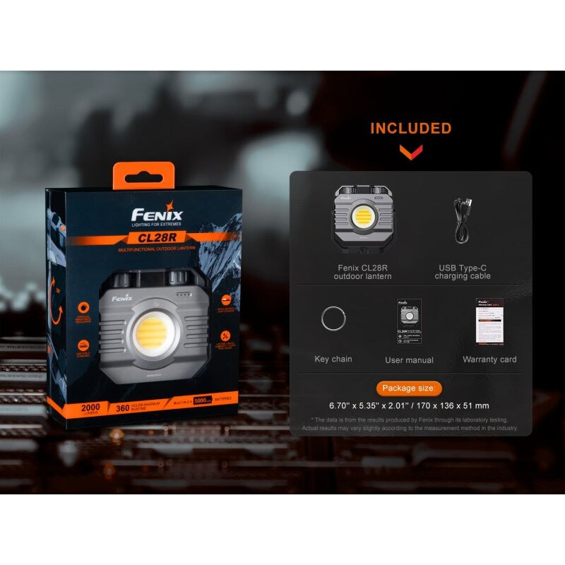 Fenix CL28R LED Industrieleuchte & Campingleuchte mit USB Anschluss