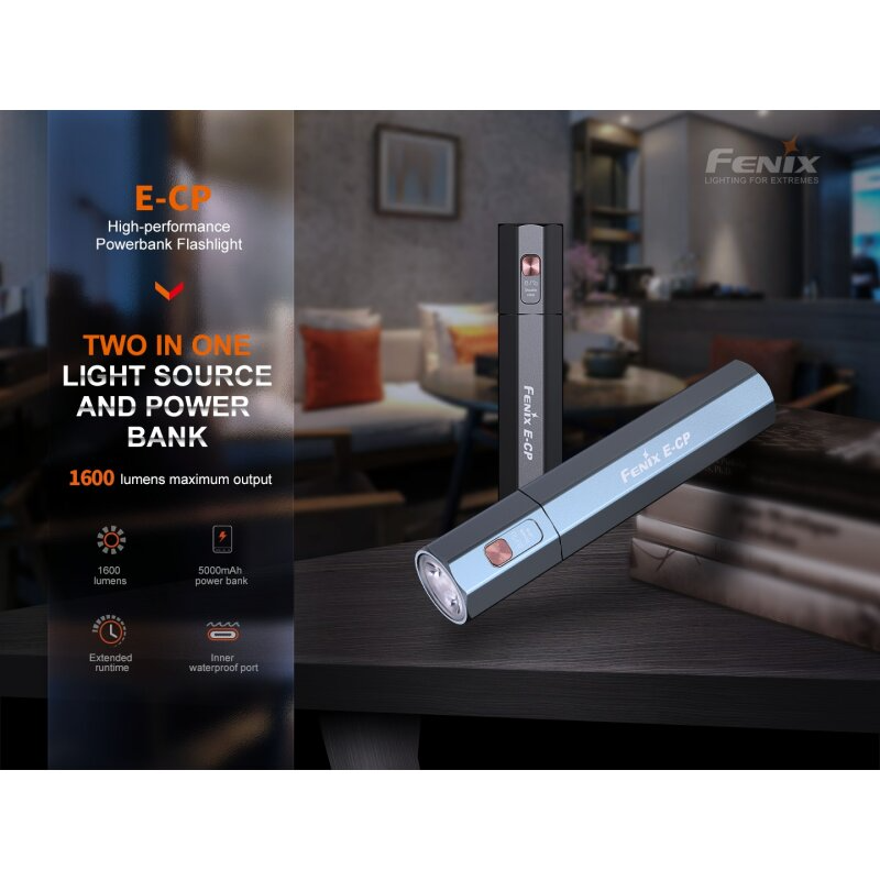 Fenix E-CP Taschenlampe + Powerbank