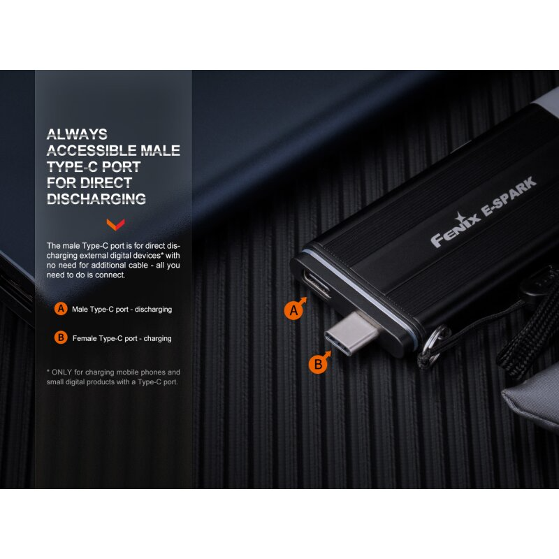 Fenix E-Spark Taschenlampe + Powerbank