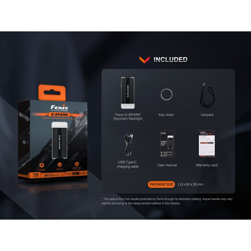 Fenix E-Spark Taschenlampe + Powerbank