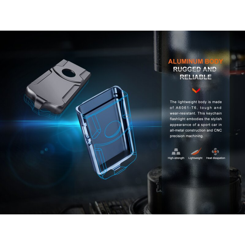 Fenix E03R V2.0 LED Schlüsselbundleuchte