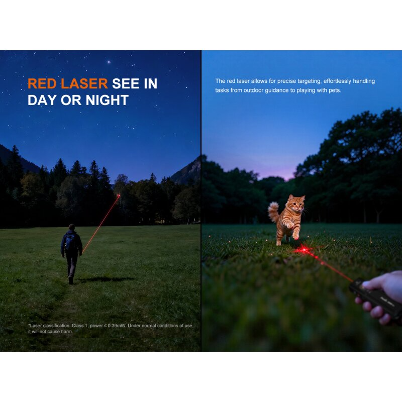 Fenix E06R Pro Taschenlampe Weißes+UV+Laser Licht