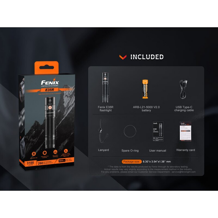 Fenix E35R LED Taschenlampe