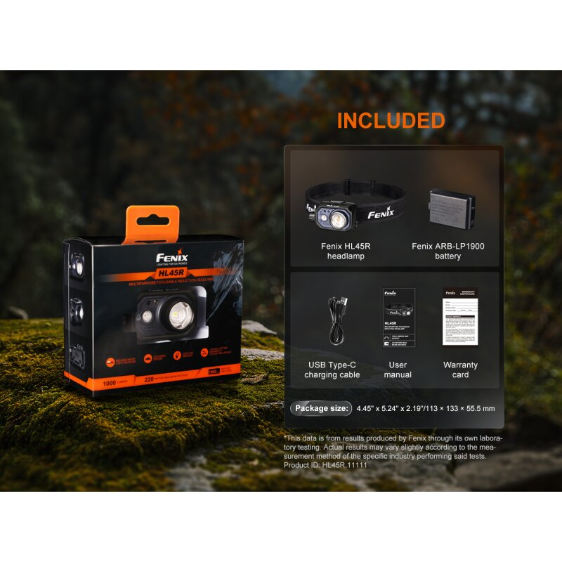 Fenix HL45R fokussierbare LED Stirnlampe
