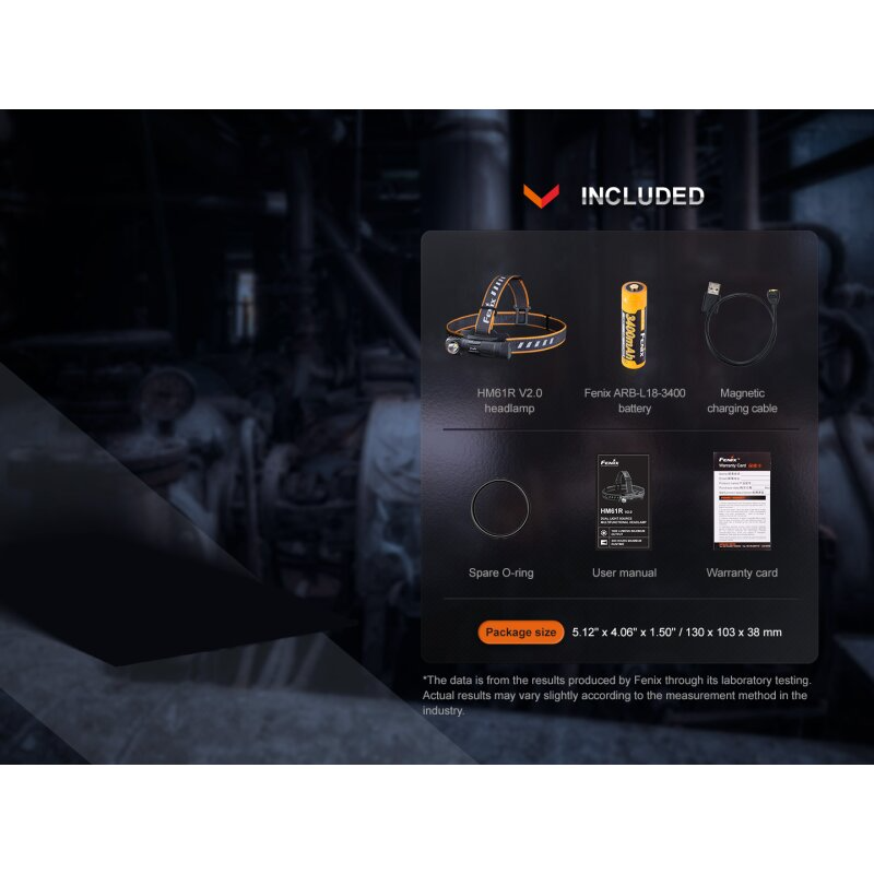 Fenix HM61R V2.0 LED Stirnlampe mit LiIon Akku
