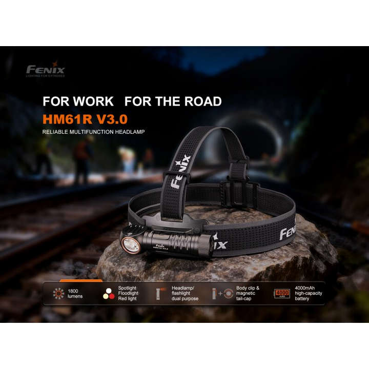Fenix HM61R V3.0 LED Stirnlampe mit LiIon Akku