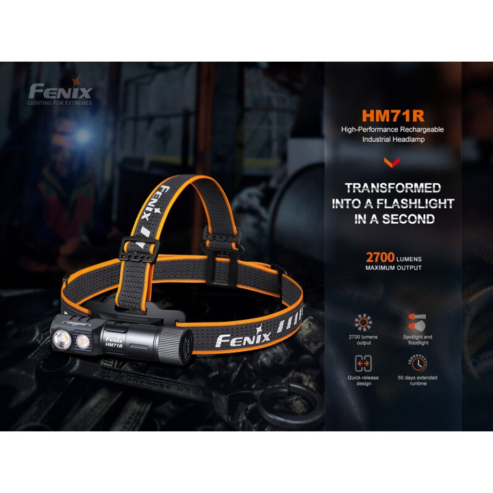 Fenix HM71R LED Stirnlampe mit 2 Fenix ARB-L21-5000 V2.0 Akkus