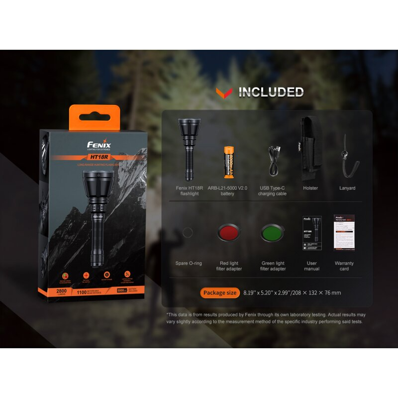 Fenix HT18R LED Thrower Taschenlampe