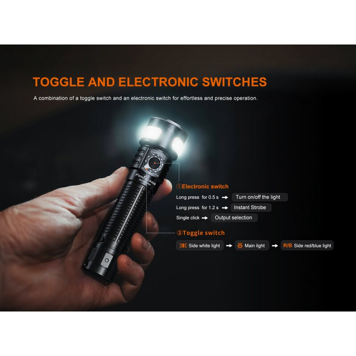 Fenix LD35R LED Taschenlampe mit weiß, rot und blau - Licht