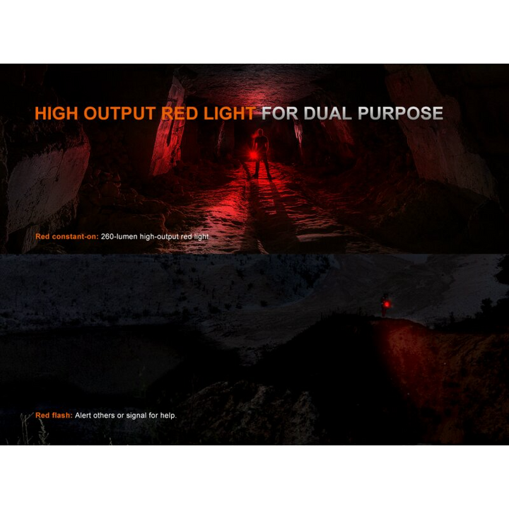 Fenix LR35R Pro Gardient LED Taschenlampe mit weiß, rot und UV-Licht Limited Edition