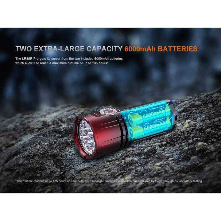 Fenix LR35R Pro Gardient LED Taschenlampe mit weiß, rot und UV-Licht Limited Edition