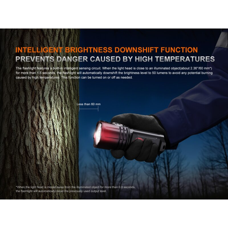 Fenix LR35R Pro Gardient LED Taschenlampe mit weiß, rot und UV-Licht Limited Edition