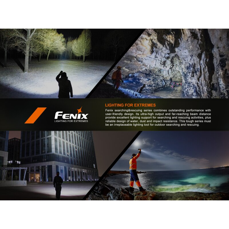 Fenix LR35R Pro Gardient LED Taschenlampe mit weiß, rot und UV-Licht Limited Edition