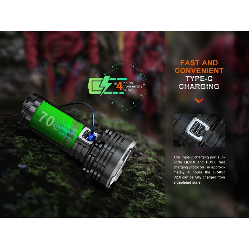 Fenix LR40R V2.0 LED Taschenlampe