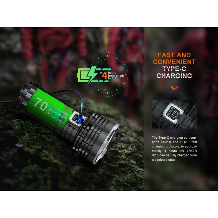 Fenix LR40R V2.0 LED Taschenlampe