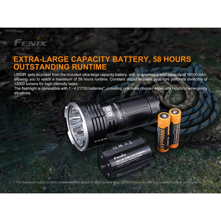 Fenix LR50R LED Taschenlampe