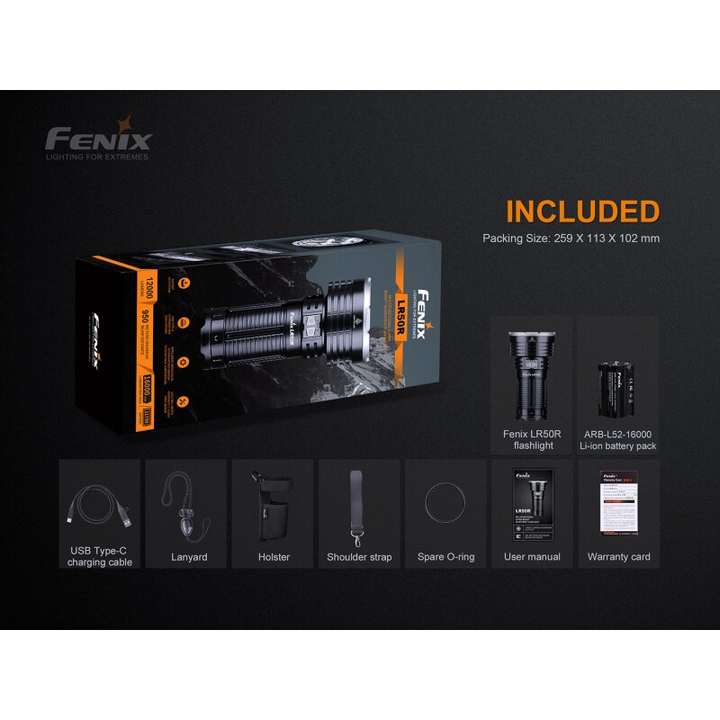 Fenix LR50R LED Taschenlampe