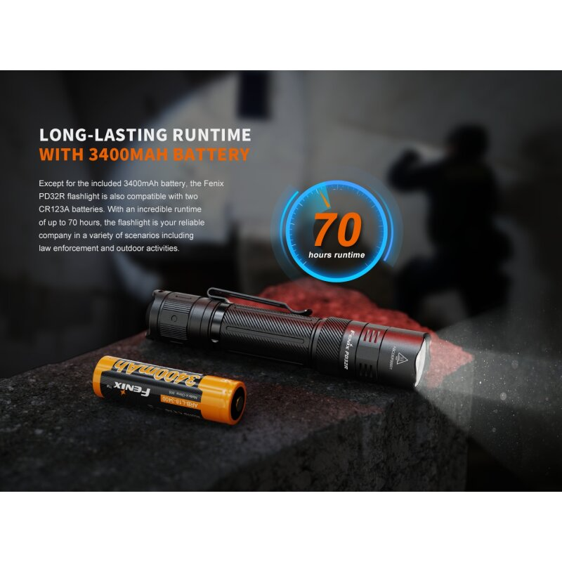 Fenix PD32R LED Taschenlampe mit USB Anschluss