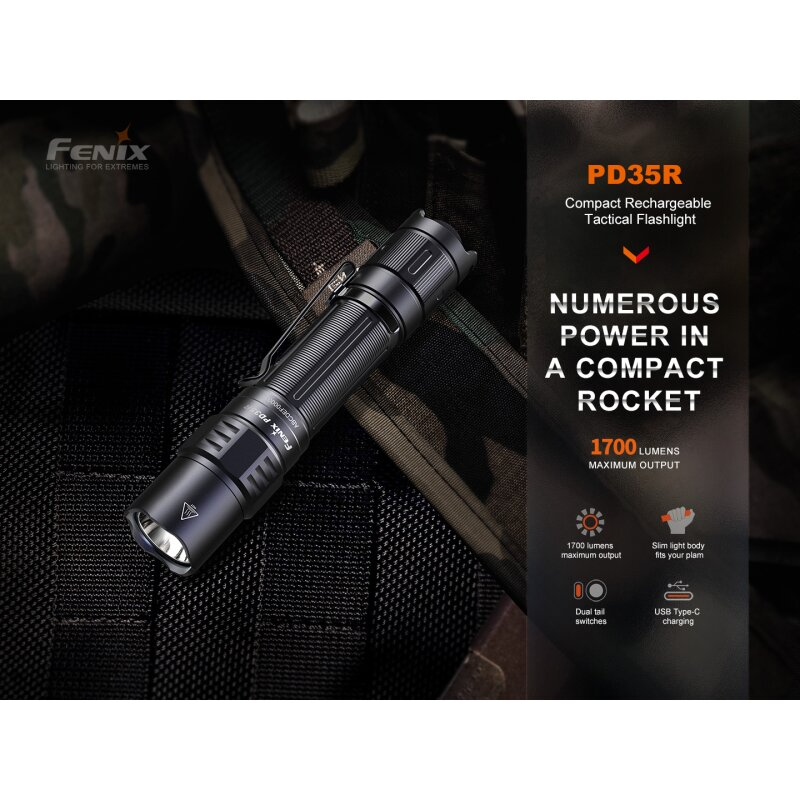 Fenix PD35R LED Taschenlampe mit USB Anschluss