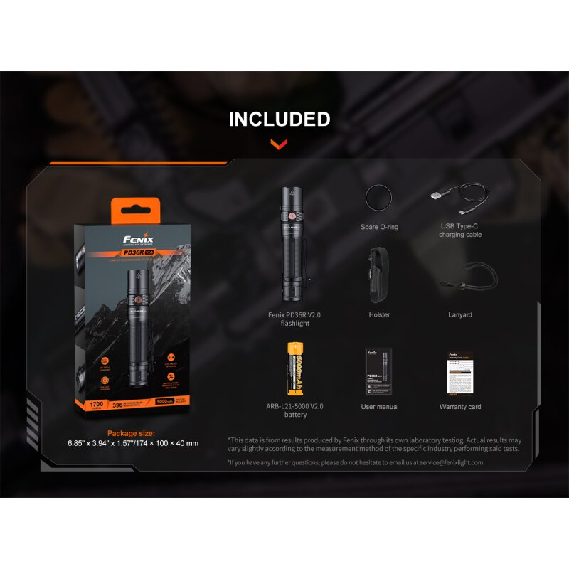 Fenix PD36R V2.0 LED Taschenlampe