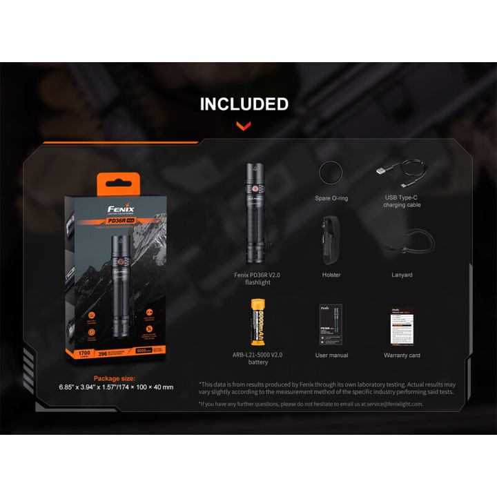 Fenix PD36R V2.0 LED Taschenlampe