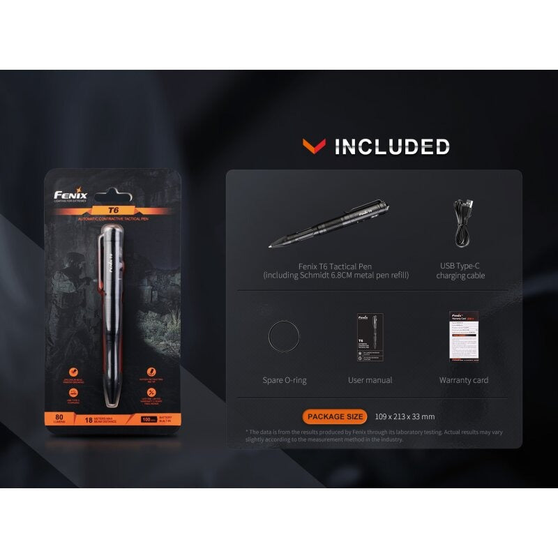Fenix T6 taktischer Kugelschreiber Penlight