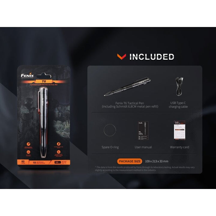 Fenix T6 taktischer Kugelschreiber Penlight