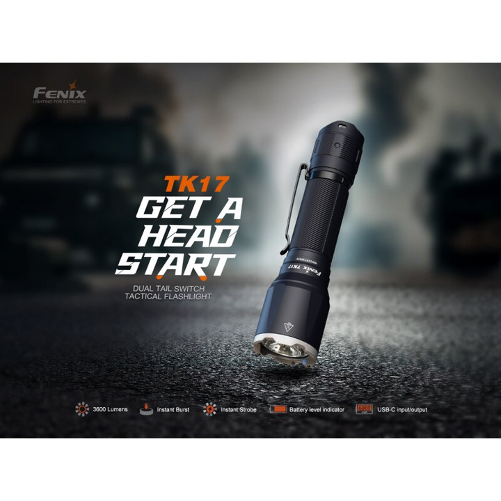 Fenix TK17 LED taktische Polizei Taschenlampe Khaki