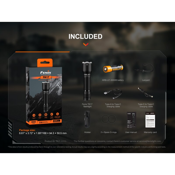Fenix TK17 LED taktische Polizei Taschenlampe