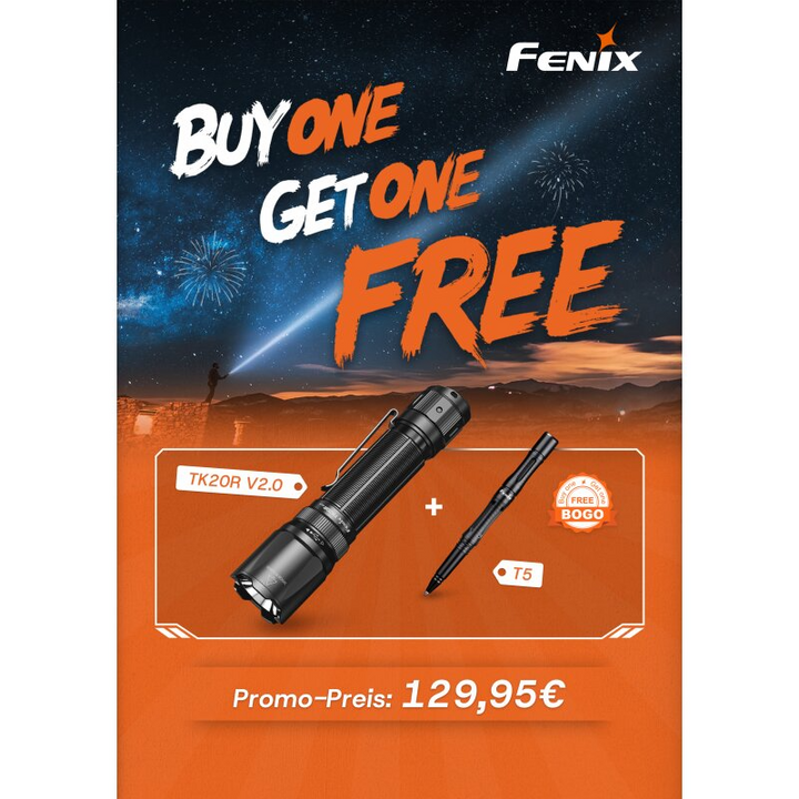 Fenix TK20R V2.0 LED Taschenlampe T5 Set