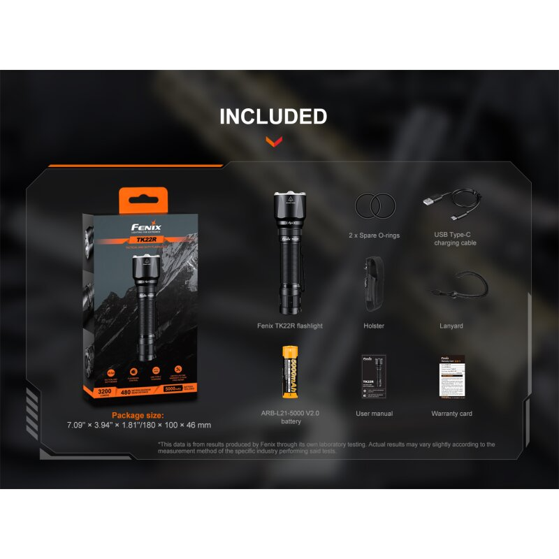 Fenix TK22R LED Taschenlampe
