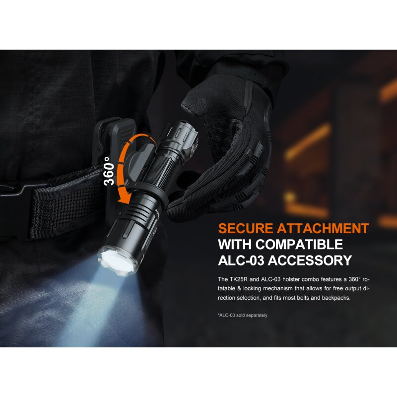 Fenix TK25R Multi-LED-System Taschenlampe mit UV & Rotlicht