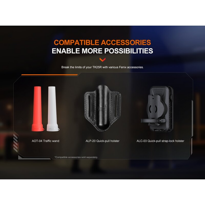 Fenix TK25R Multi-LED-System Taschenlampe mit UV & Rotlicht