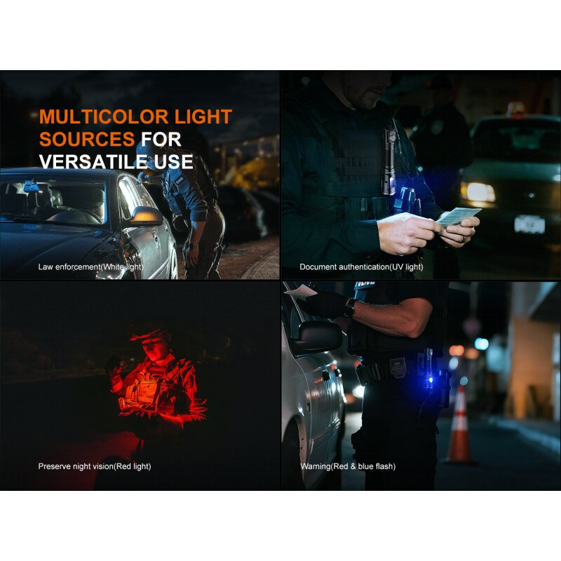 Fenix TK25R Multi-LED-System Taschenlampe mit UV & Rotlicht