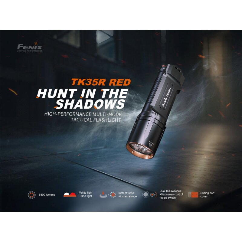 Fenix TK35R RED LED Taschenlampe