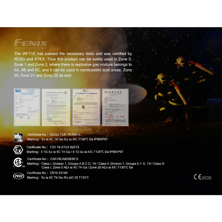 Fenix WF11E EX-Geschützte Taschenlampe