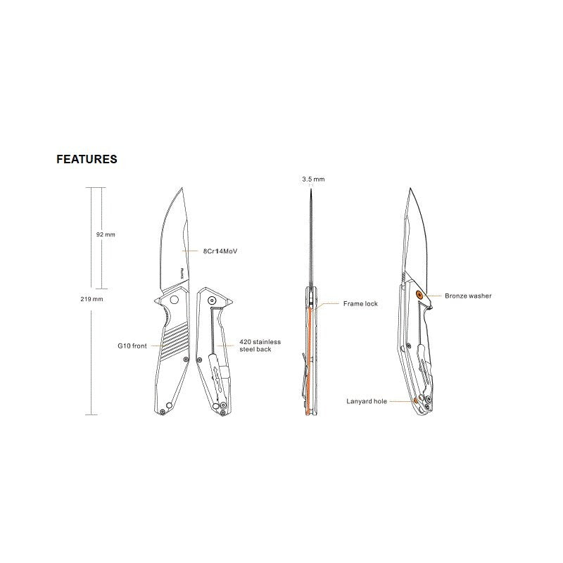 Ruike Messer D191-B