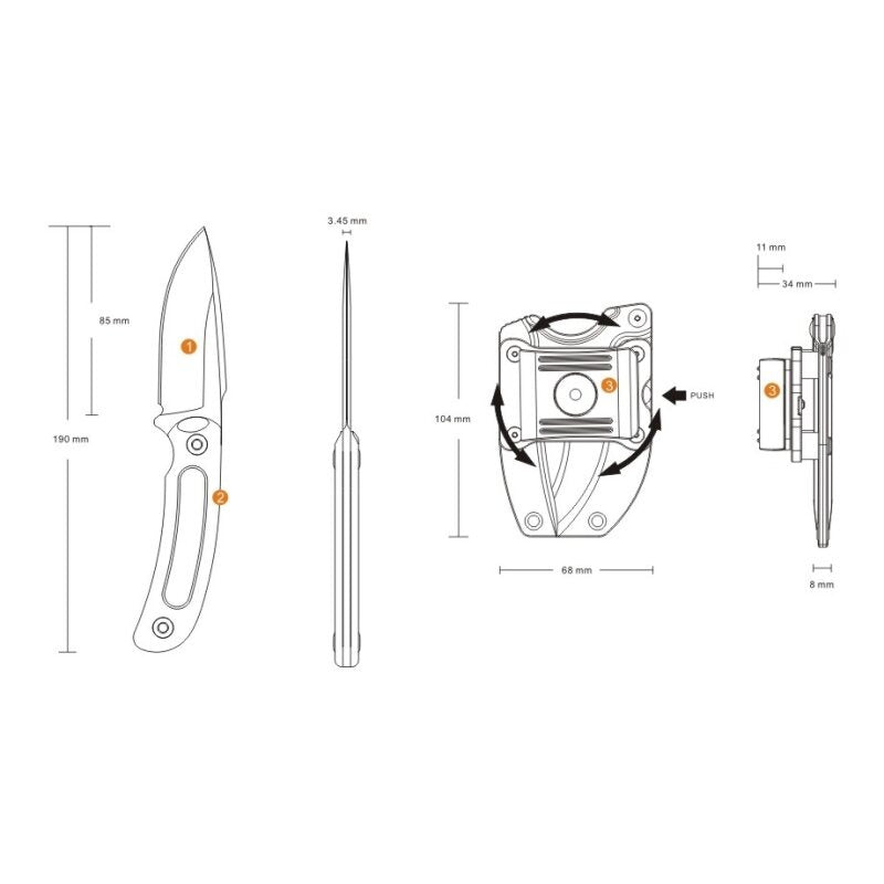 Ruike Messer Hornet F815