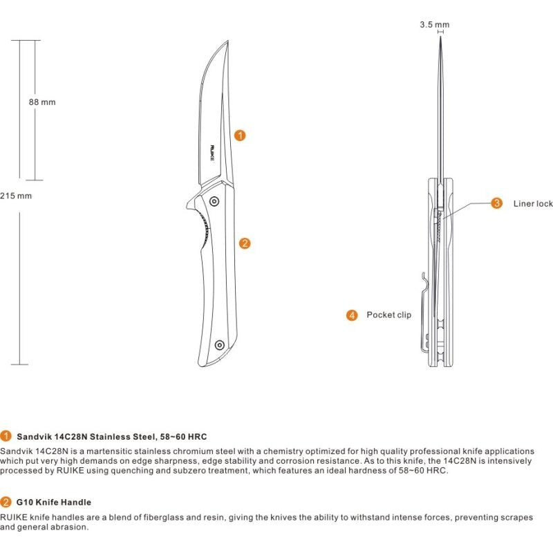 Ruike Messer Hussar P121