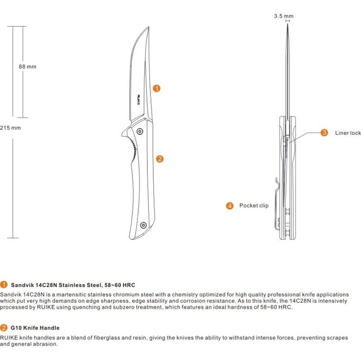 Ruike Messer Hussar P121