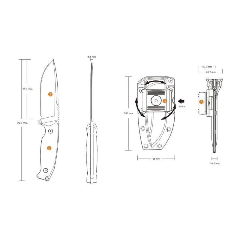 Ruike Messer Jager F118