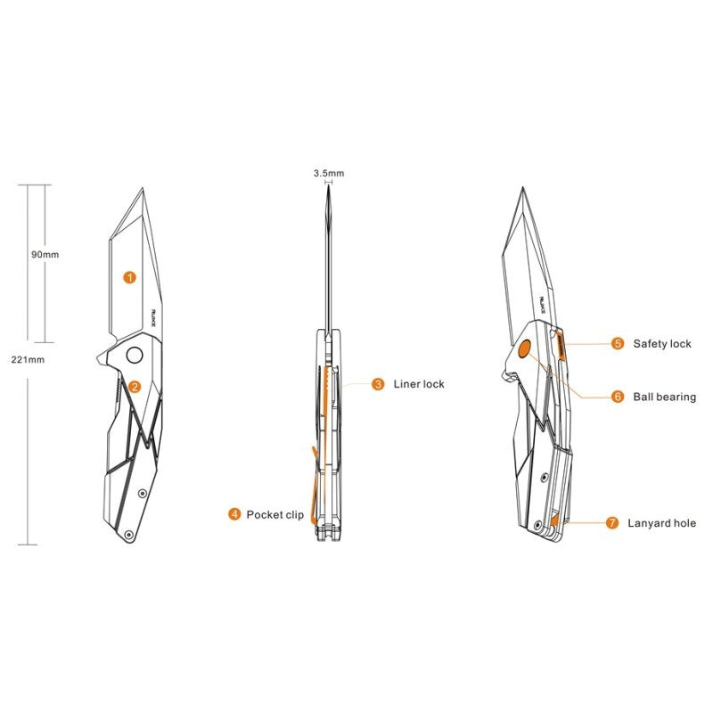 Ruike Messer P138-B / P138-W