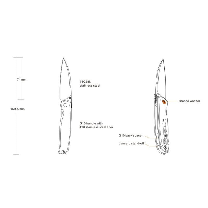 Ruike Messer P662-B